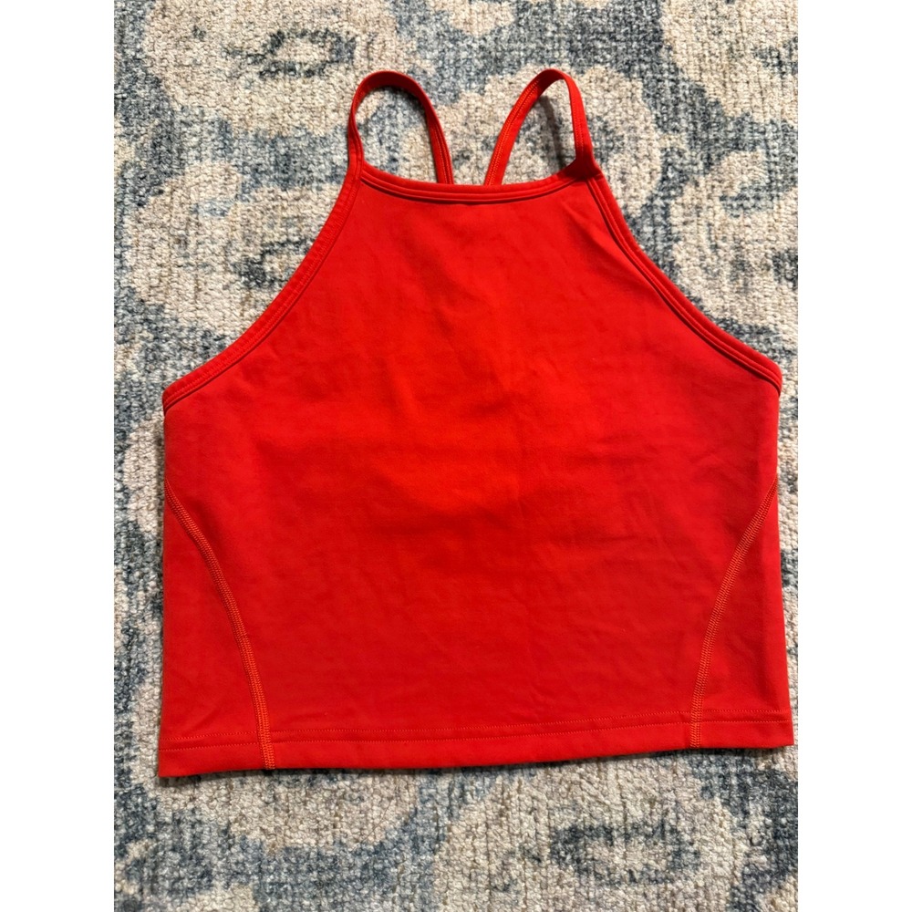 Wunder Train High-Neck Cross-back Tank Top Red Size 4 Excellent Condition